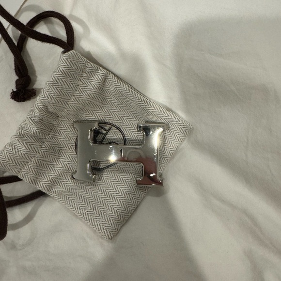 Hermes NEW H belt buckle & Reversible leather 32mm. Size 80 - Picture 4 of 12